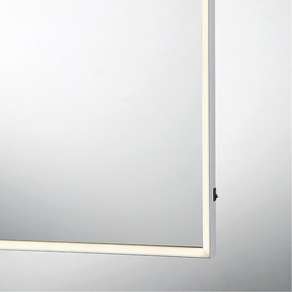 Rectangular LED Edge-Lit Mirror