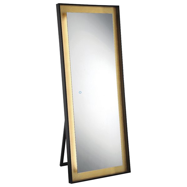 Edge-Lit Freestanding LED Mirror