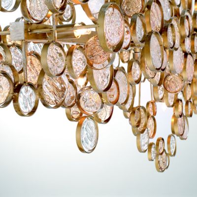 Shown in Antique Gold finish, Large size, Detail view
