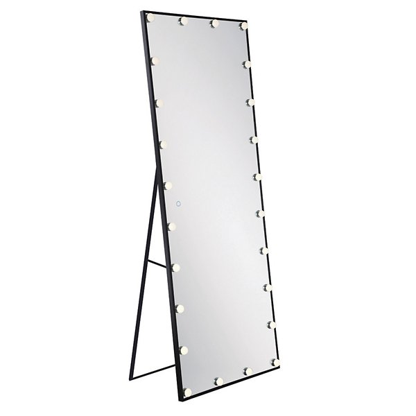 Hollywood Freestanding Led Mirror By, Self Standing Mirror With Lights