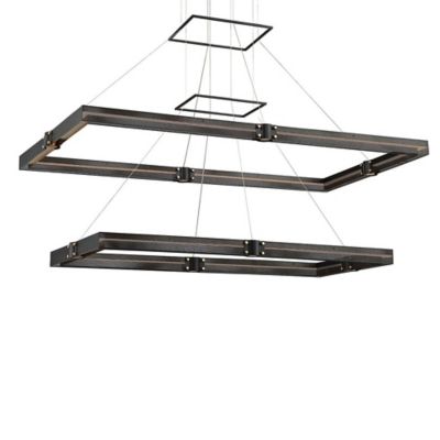 Admiral 2-Tier Rectangular LED Chandelier