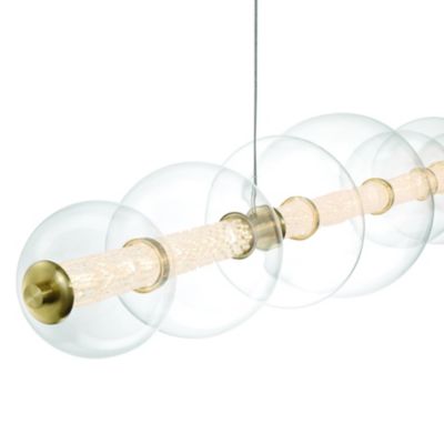 Shown in Gold finish, with Clear color option, Detail view