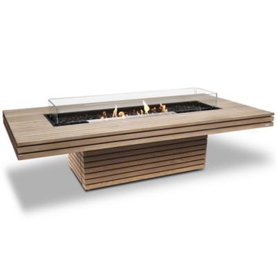 Gin 90 Chat Teak Fire Table