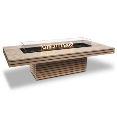 Gin 90 Chat Teak Fire Table
