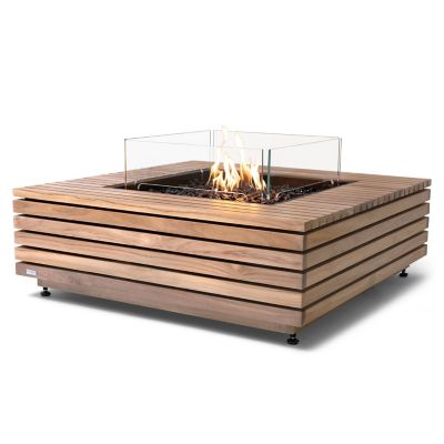 Base 40 Teak Freestanding Fire Table
