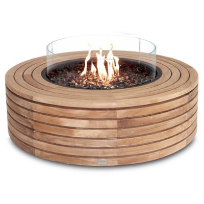 Ark 40 Teak Freestanding Fire Table
