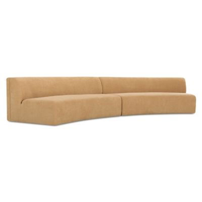 Naomi 2 Piece Concave Sectional Sofa