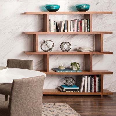 Shown in Walnut color, Large size, in use