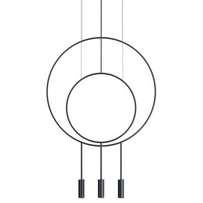 Revolta R40.1S1D Round Multi-Light Pendant with Acoustic Panel