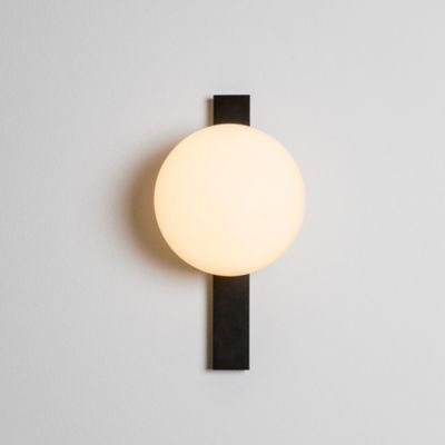 Estiluz Circ Small Round Mirror LED Wall Sconce - Color: Grey/Matte - 037022370_1x113702002