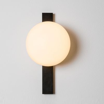 Estiluz Circ Small Round Mirror LED Wall Sconce - Color: Grey/Matte - 037022370_1x113702002