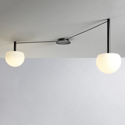 Shown in Black finish, 2 Light