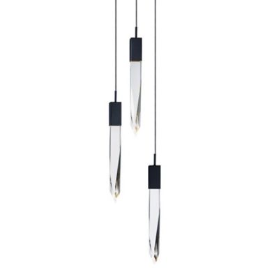 Quartz LED Multi-Light Pendant Light
