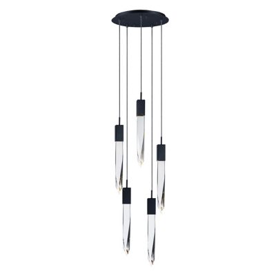 Quartz LED Multi-Light Pendant Light