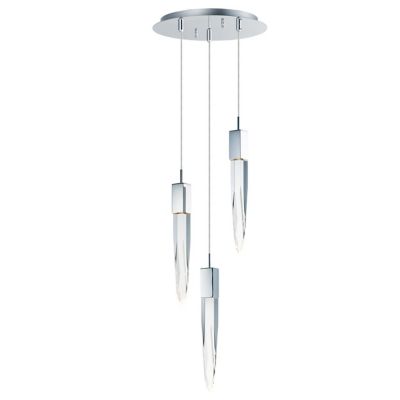 Quartz LED Multi-Light Pendant Light