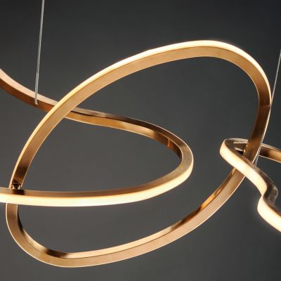 Shown in Brushed Champagne finish, Detail view