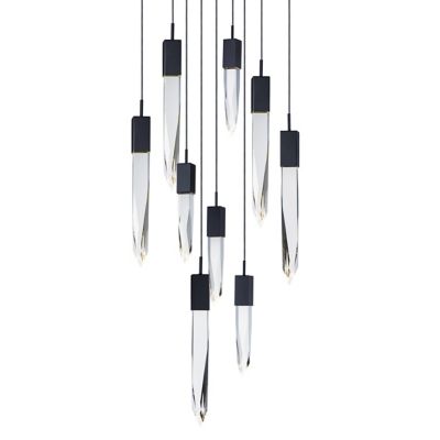 Quartz LED Square Multi-Light Pendant