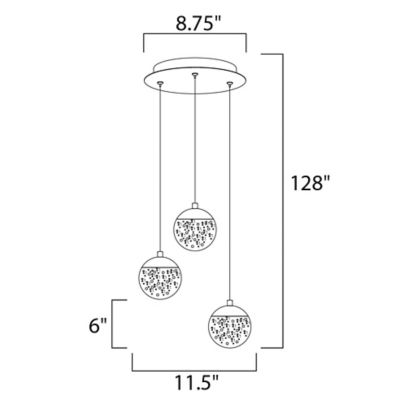 Orb II LED Multi-Light Pendant by ET2 Lighting at Lumens.com