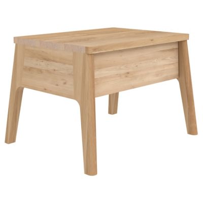 Oak Air Bedside Table - 1 Drawer