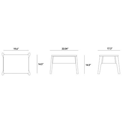 Oak Air Bedside Table 1 Drawer by Ethnicraft at