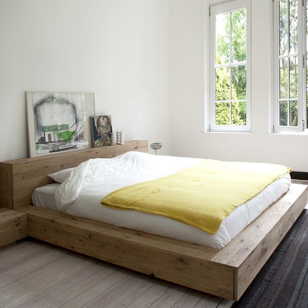 Oak Madra Bed with Slats