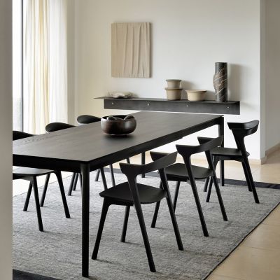 Ethnicraft bok deals dining table black