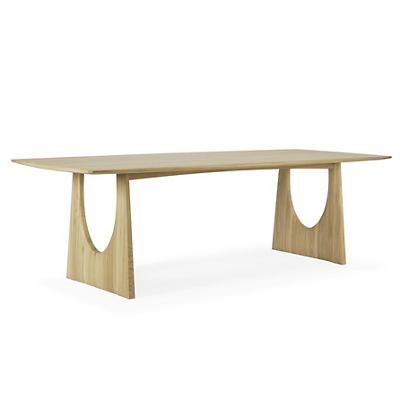 Oak Geometric Dining Table