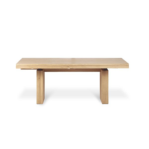 Oak Double Extendable Dining Table