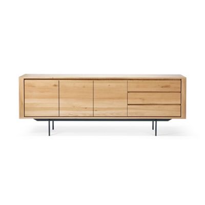 Oak Shadow Sideboard - 3 Doors - 3 Drawers