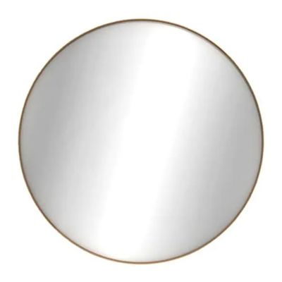 Oak Layers Round Wall Mirror