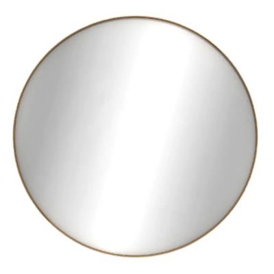 Oak Layers Round Wall Mirror