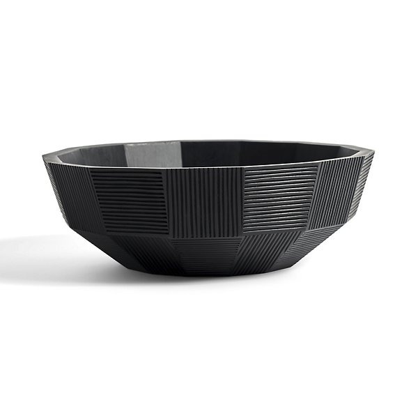 Black Striped Mahogany Bowl