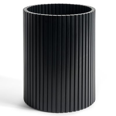 Black Roller Max Mahagony Waste Paper Basket