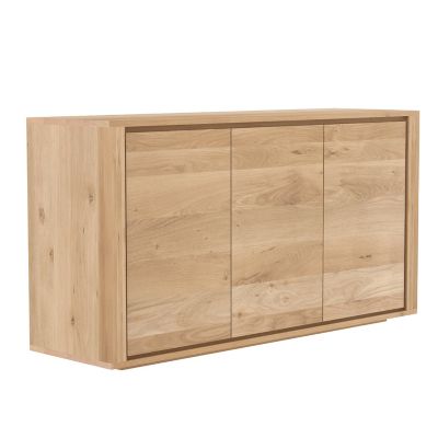 Oak Shadow Sideboard - 3 Doors