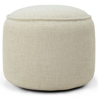 Home District Folding Foot Rest-Rolling Cushioned Foot Stool Ottoman 