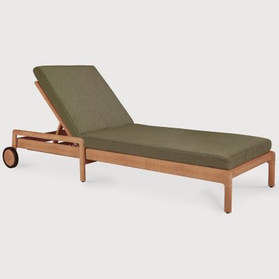 Jack Outdoor Adjustable Lounger with Cushion