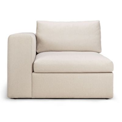 Mellow Upholstered End Seat with Right Armrest