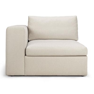 Mellow Upholstered End Seat with Right Armrest