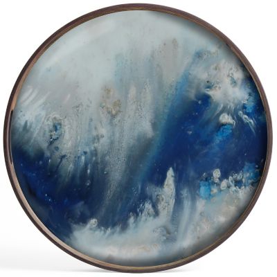 Organic Round Glass Tray