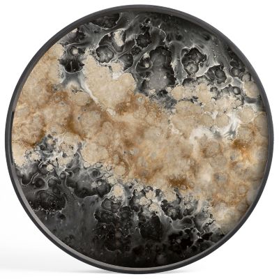 Organic Round Glass Tray