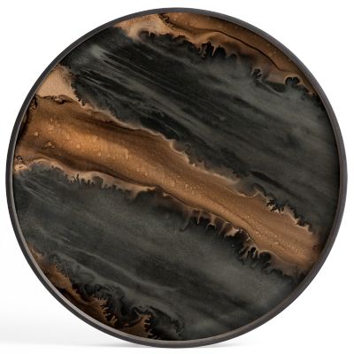 Organic Round Glass Tray