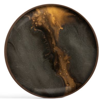 Organic Round Glass Tray