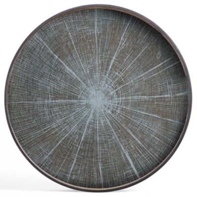 Slice Round Wooden Tray