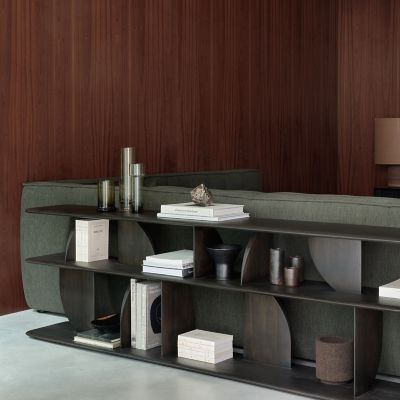 Shown in Varnished Teak color, in use