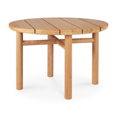 Teak Quatro Outdoor Coffee Table(Natural Teak|27")-OPEN BOX