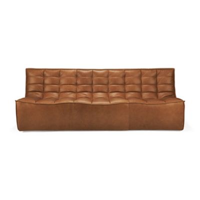 N701 3 Seater Sofa (Old Saddle Leather) - OPEN BOX