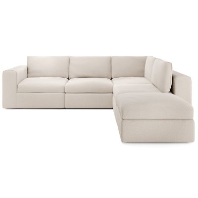 Mellow 4-Seater Modular Sofa with Ottoman