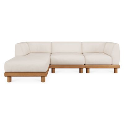 Monocle Outdoor Modular 3 Piece Sectional Sofa