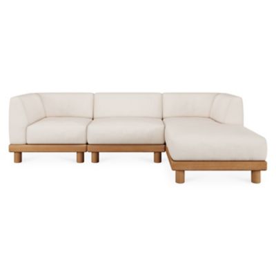Monocle Outdoor Modular 3 Piece Sectional Sofa