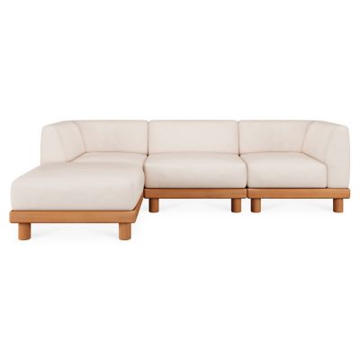 Monocle Outdoor Modular 4 Piece Sectional Sofa
